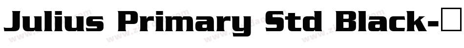 Julius Primary Std Black字体转换